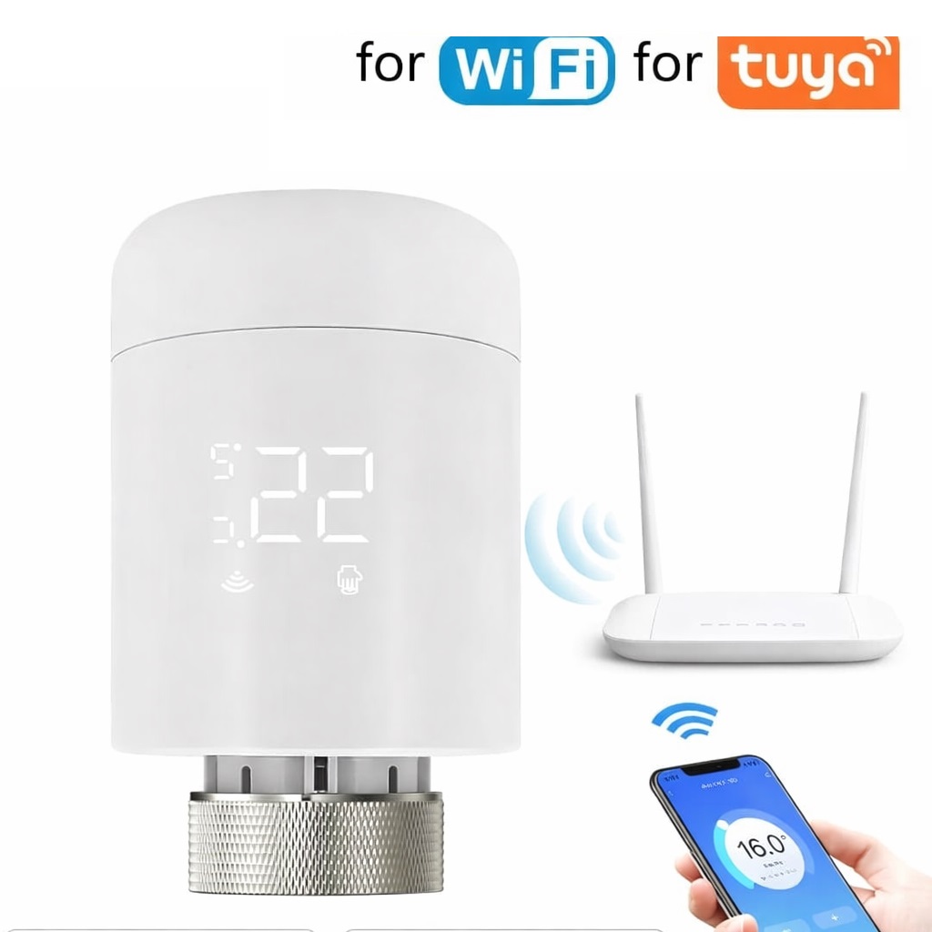 Cap termostatic inteligent Wi-Fi TRV16 pentru calorifer - Sh