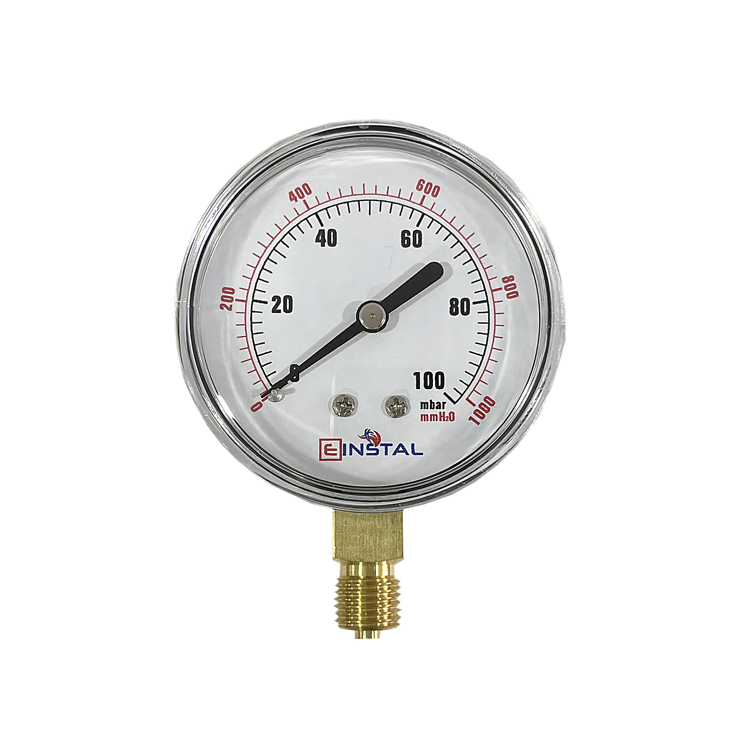 Manometru presiune gaz DN60 mm filet 1/4 0-100mbar