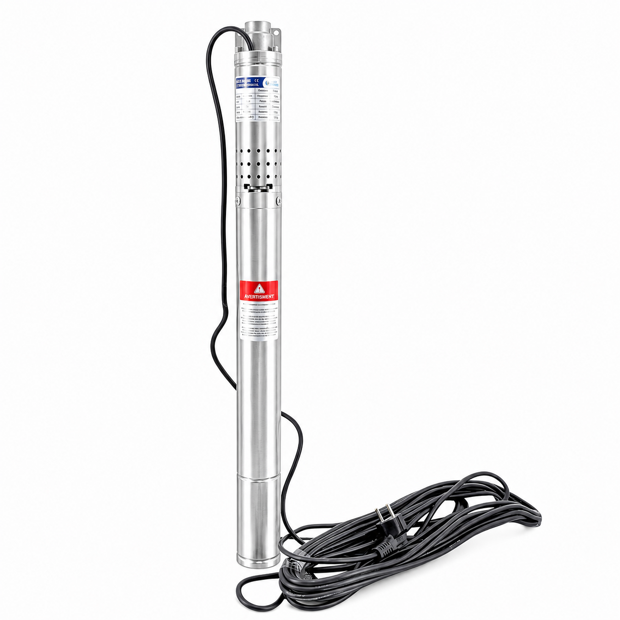 Shop Einstal ULTRA FLOWTECH Pompa submersibila cu surub ultra flowtech 2qgd0.5-30-0.25 putere 250w inaltime pompare 72 m debit 15 litri-minut
