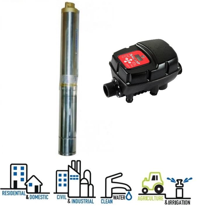 Pompa submersibila Panelli 95 PR6 N12 cu variator de turatie Sirio Universal Xp debit 160 litri-minut 1500w