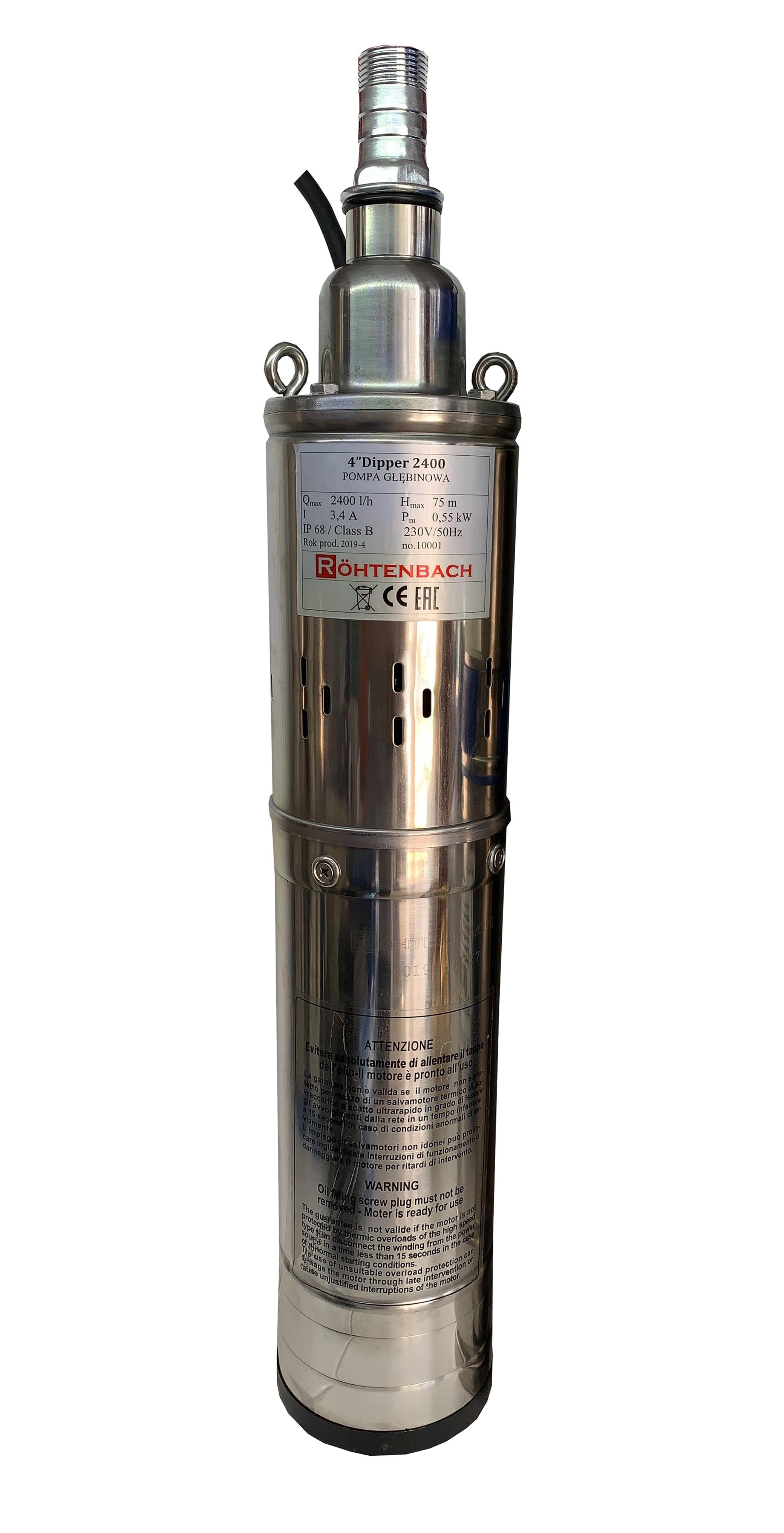 unde se monteaza supapa de sens la pompa submersibila Rohtenbach Pompa submersibila qgd rohtenbach dipper 2400