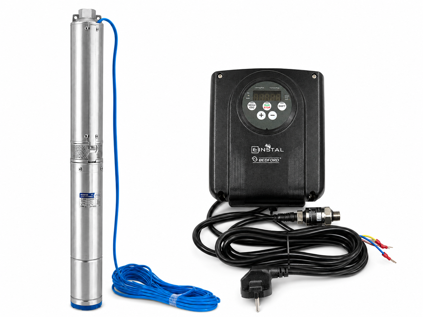 Shop Einstal ULTRA FLOWTECH Pompa submersibila ultra flowtech 4sbm 3-10 cu variator de turatie w191 debit 80 litri-minut 550w