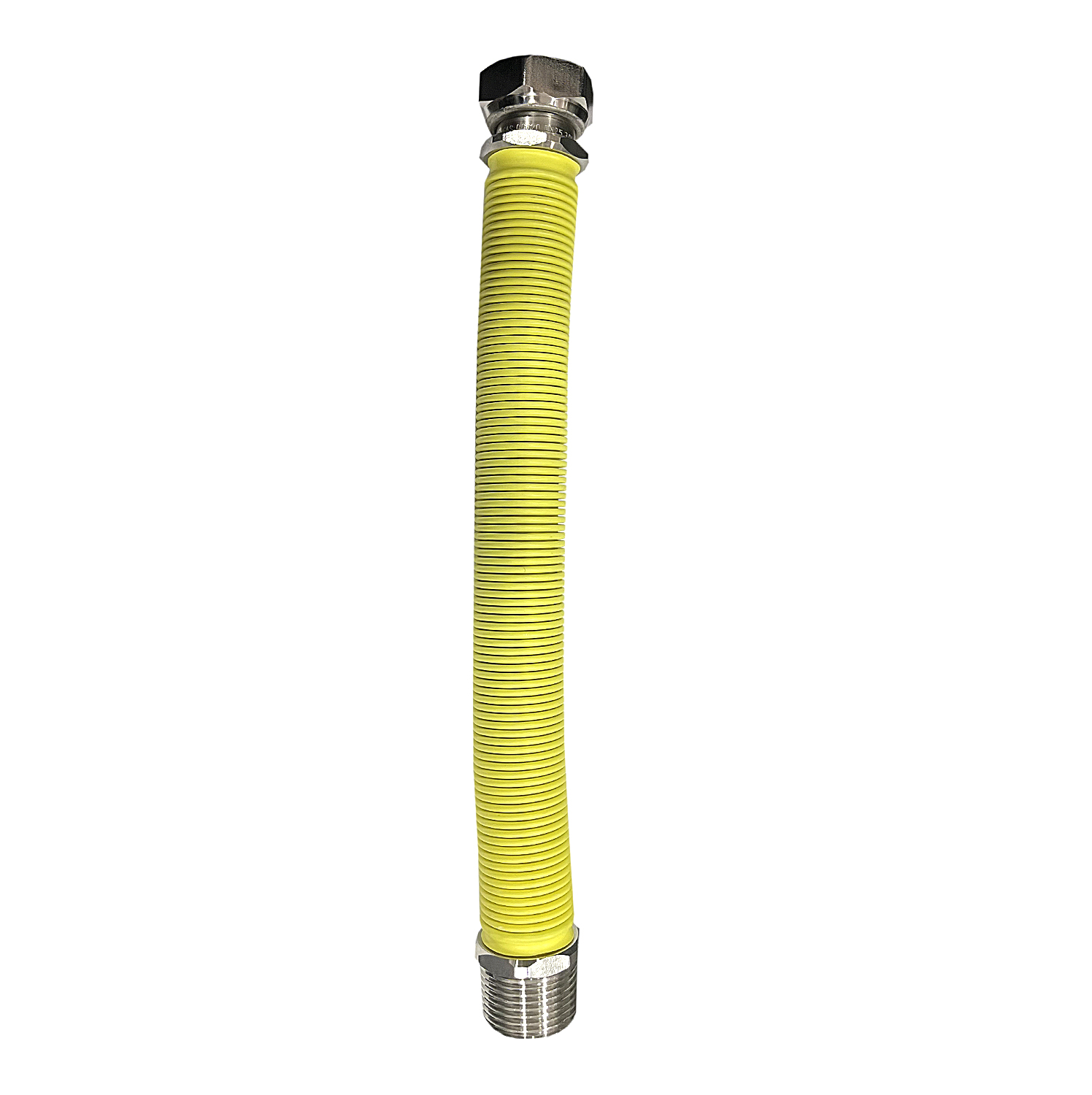 Racord gaz 1 tol inox extensibil galben 30 - 60 cm piulita-niplu ITALFLEXIGAS
