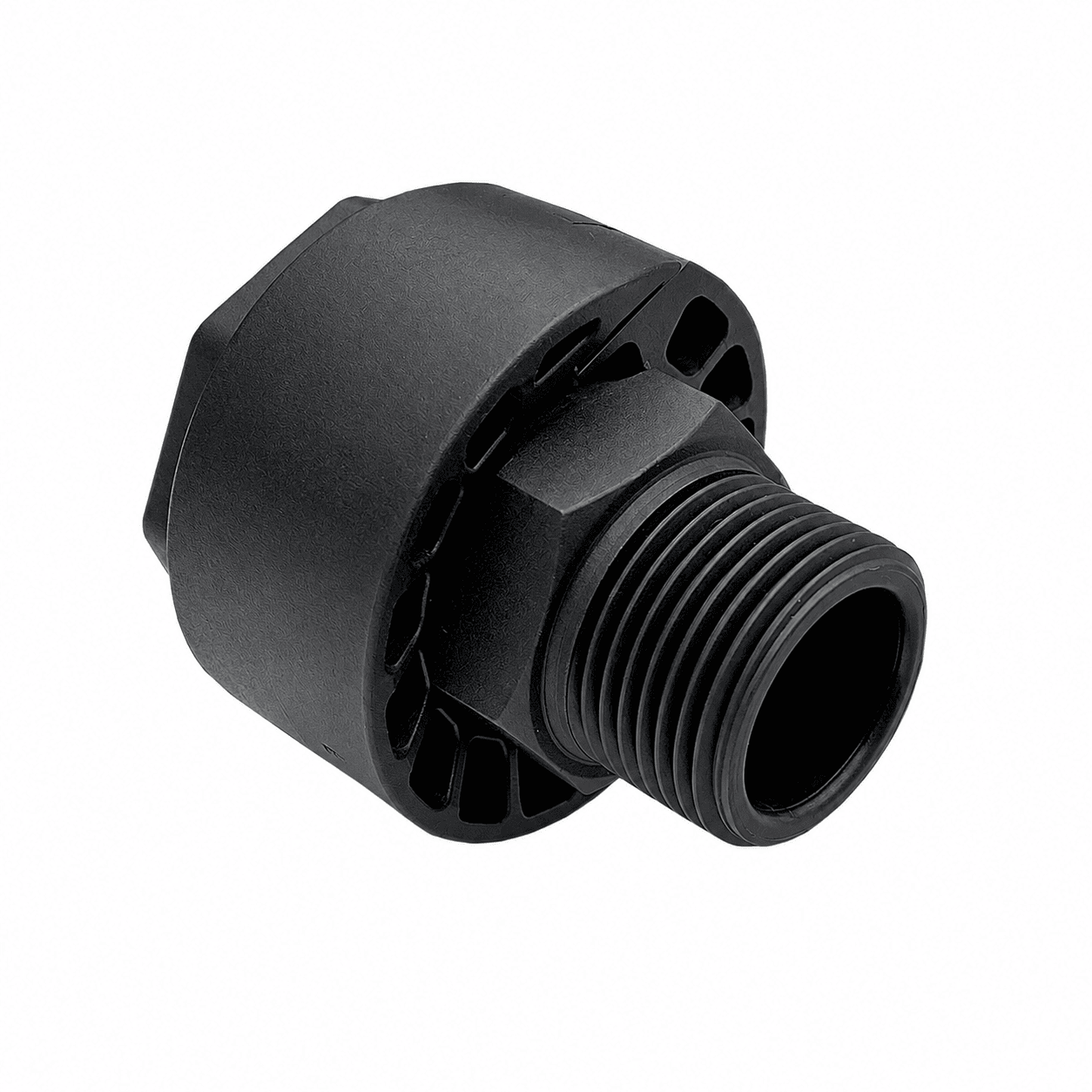 Racord plastic drept cu semiolandez filet 1 1/4 x 1 Italtecn