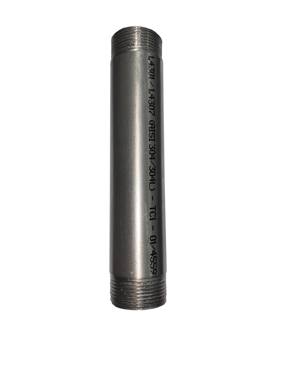 Stut inox filetat 1 1/4 lungime 20 cm pentru pompe de adancime cu ejector