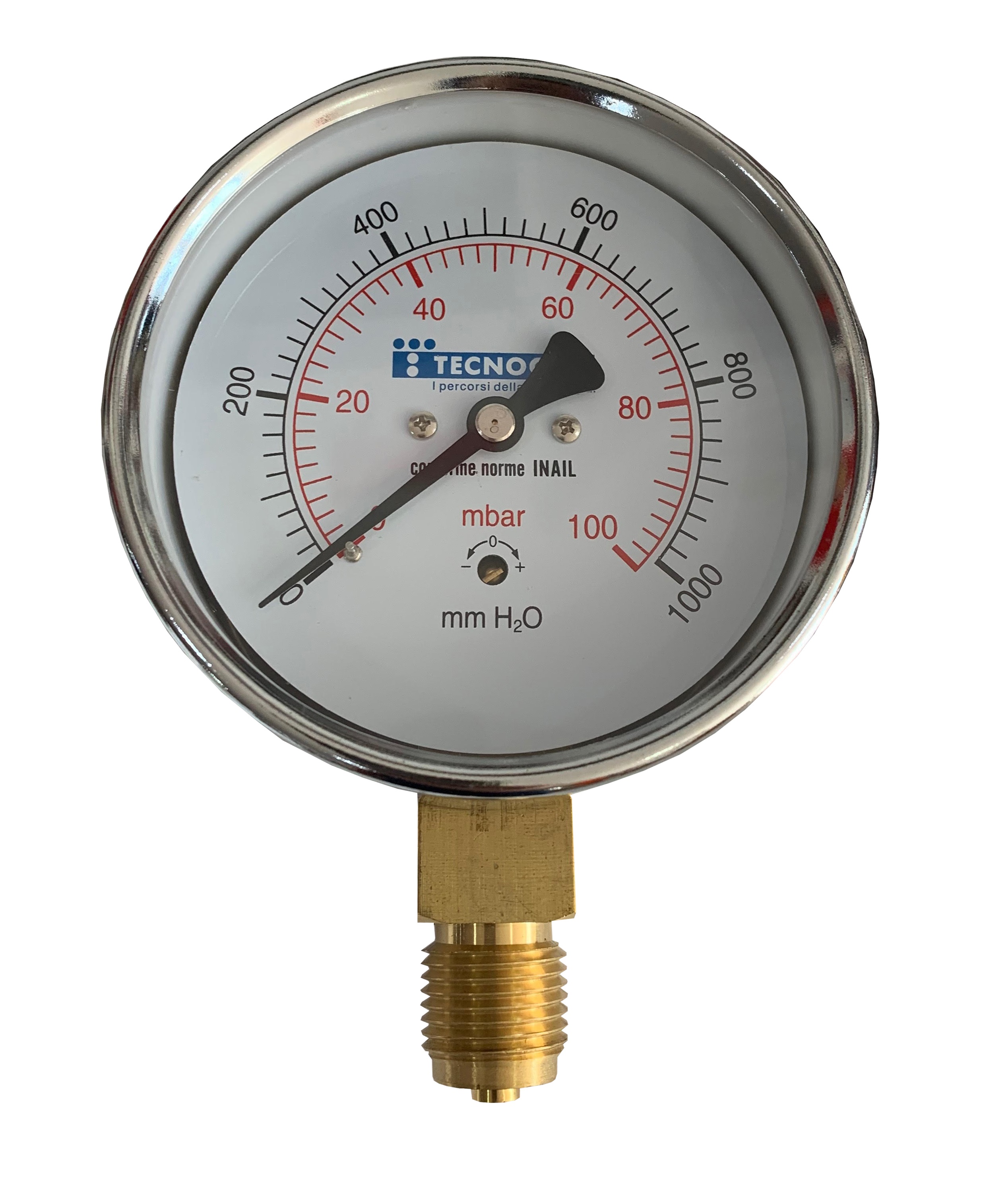 Manometru presiune gaz DN63 mm 1/4 0-100mbar