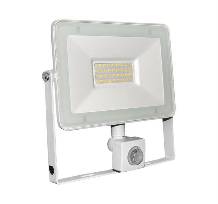 30W SMD LED lumina alba (4100k)  alb + sensor de miscare