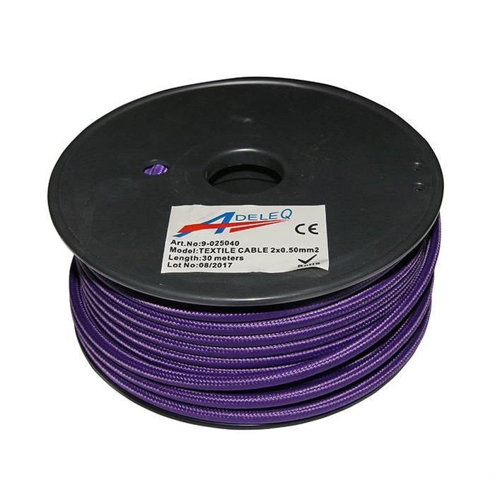 cablu "cordon" flexibil 2x0,50mm² - mov (lila)