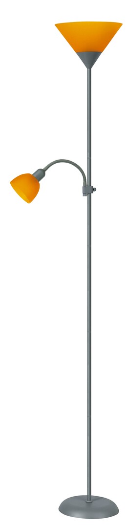 Lampa de podea action argint portocaliu 4026 | inclus timbru  verde 1.00lei