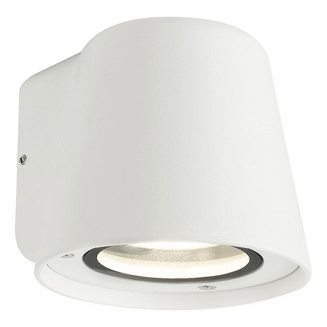 Mandal lampa pentru perete exterior, alb mat, GU10 1xmay 35W, IP54