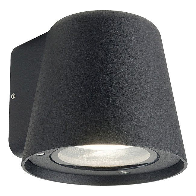 Mandal lampa pentru perete exterior, negru mat, GU10 1xmay 35W, IP54