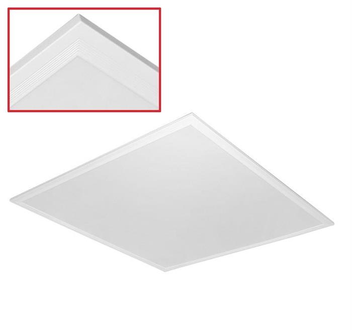 Panel led patrat 60x60x3cm 50W rama alba / lumina rece