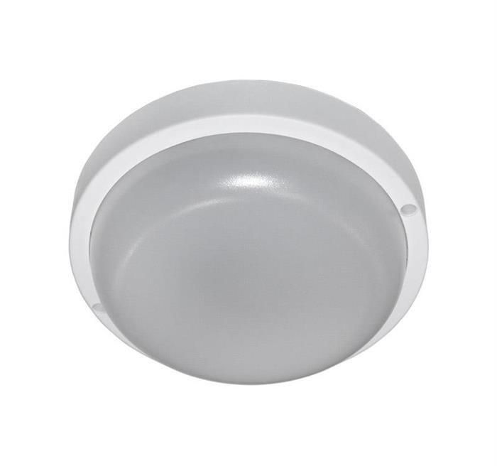 Plafoniera rotunda alba cu led 8W lumina alba - IP54