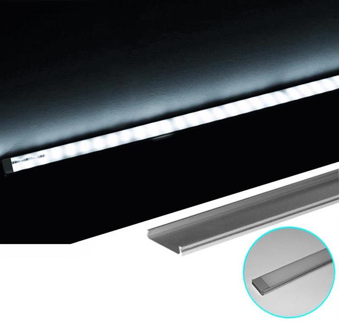 Profil Aluminiu LAT PT. pentru banda LED - 1metru