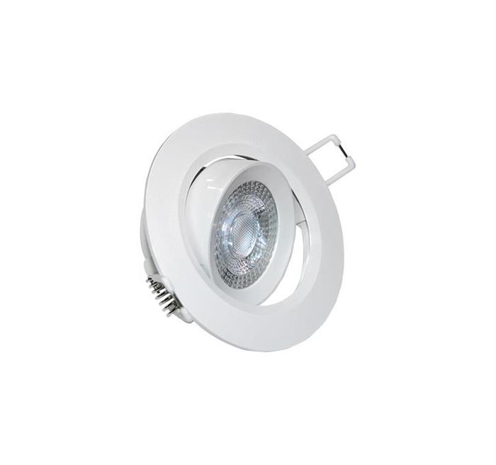 spot reglabil cu LED 5W argintiu / lumina alba