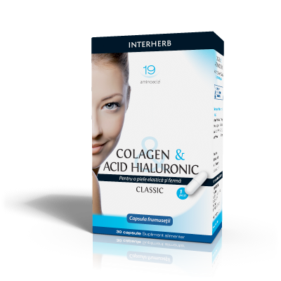 Colagen si Acid hialuronic forte 30cpr Interherb