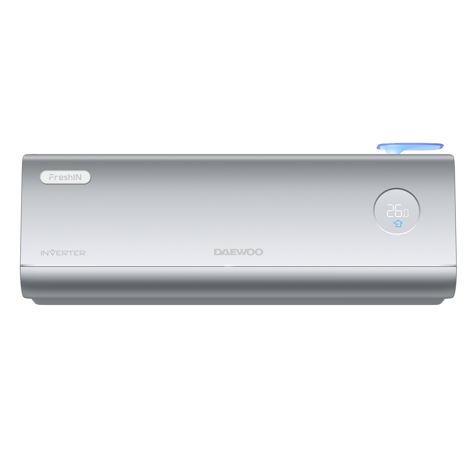 Daewoo Aer conditionat daewoo, 12000 btu, inverter, wi-fi, a++, autocuratare, genie wind, argintiu, dac-12fresh