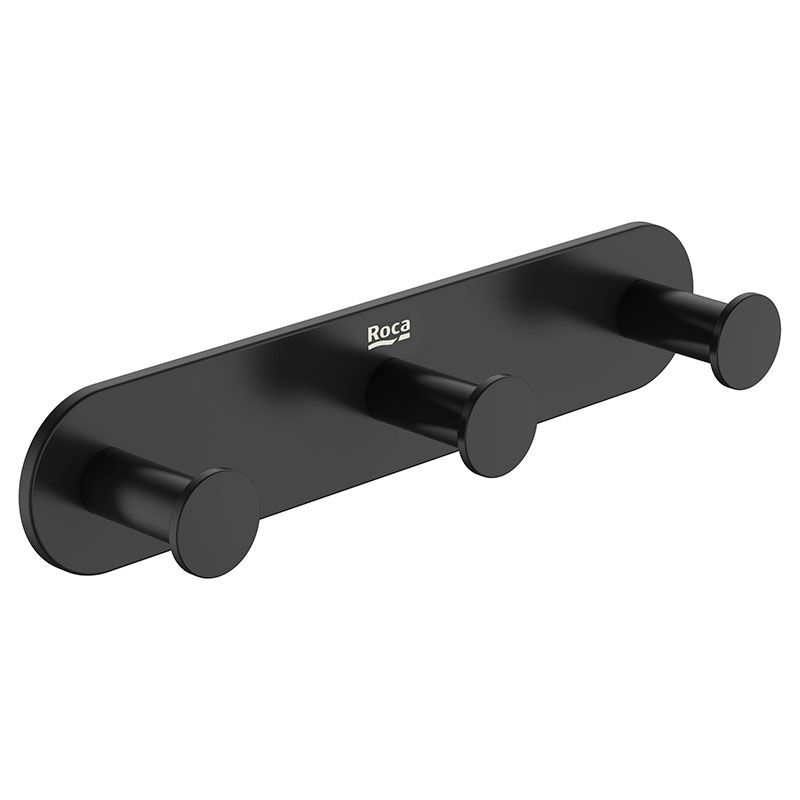 Roca Agatatoare baie roca hotels, pe perete, metal, mat, negru, a817572c40