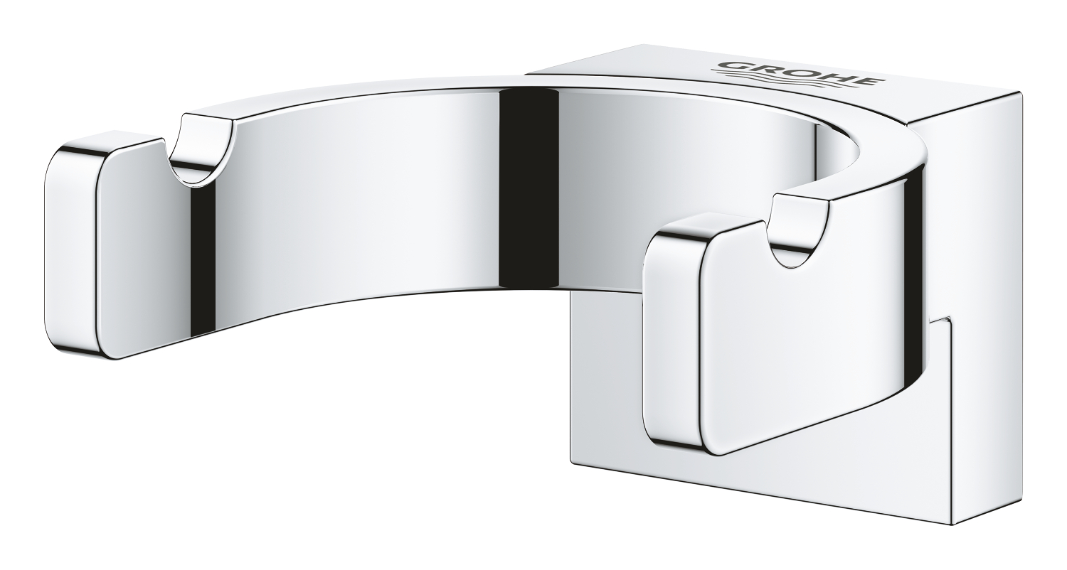 Agatatoare dubla Grohe 41049000, 58 mm, 56 mm, 2 cuie, 1 orificii instalare, pe perete, metal, elemente fixare, Crom
