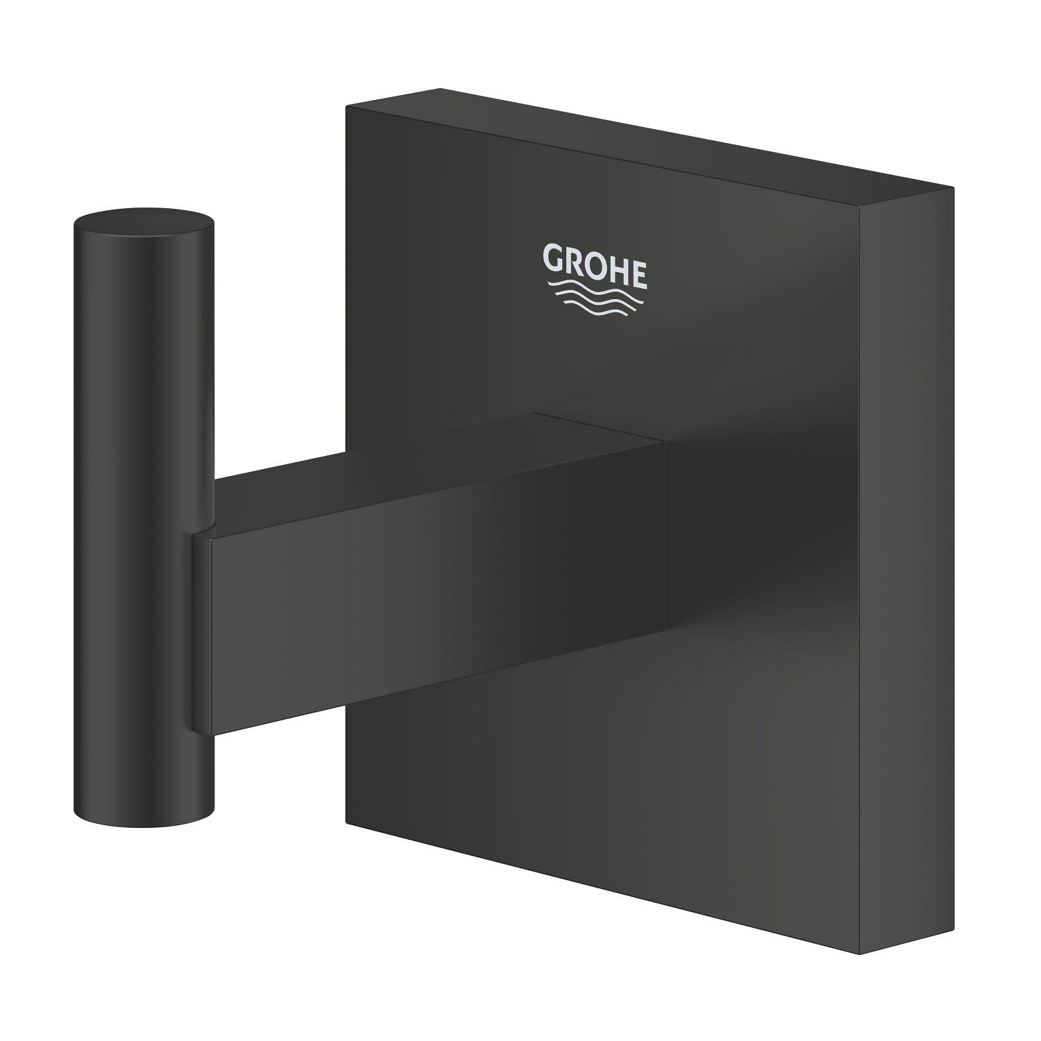 Agatatoare Grohe 409612430, 60 mm, 43 mm, 1 cuie, 2 orificii instalare, pe perete, metal, elemente fixare ascunse, Negru