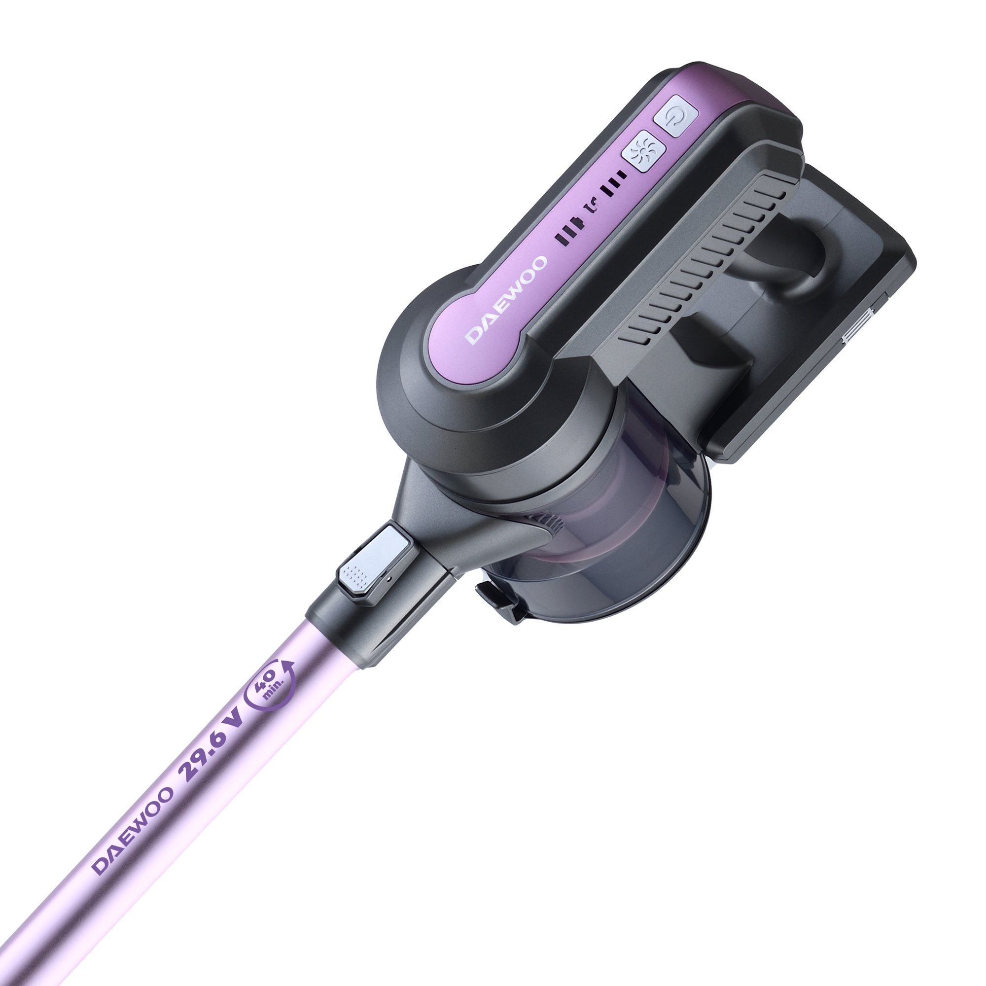Aspirator vertical Daewoo RSH-410GP-1, 300 W, 100 W, 0.4 l, 18.7 cm, 26 cm, 111 cm, 2.91 kg, 40 autonomie min, Mov
