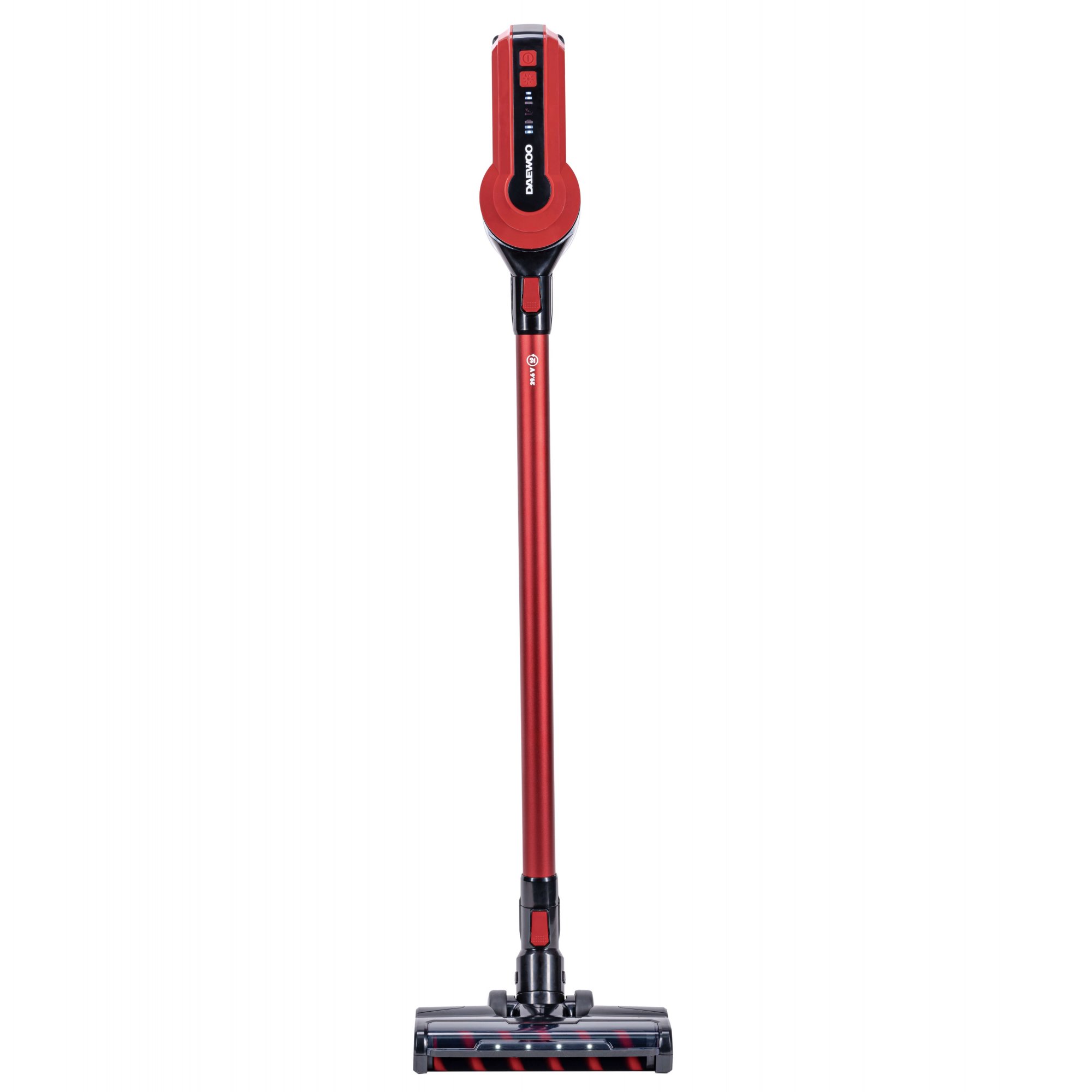 Aspirator vertical Daewoo RSH-410GR-1, 300 W, 100 W, 0.6 l, 2 m, 38.5 cm, 22.3 cm, 14.6 cm, 3.2 kg, Rosu