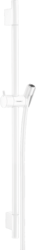 Hansgrohe Bara de dus hansgrohe unica s puro 28632700, 650 mm, aparenta, furtun 1.6 m, pivotanta, mat, alb