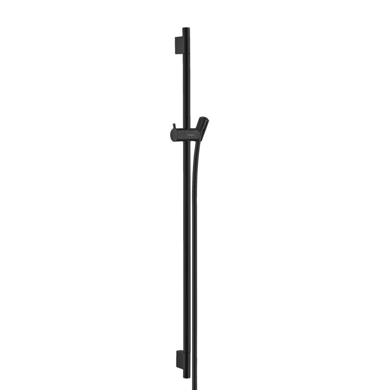 Hansgrohe Bara de dus hansgrohe unica's 28631670, 1/2'', 1000 mm, glisor dus, furtun 1.6 m, mat, negru