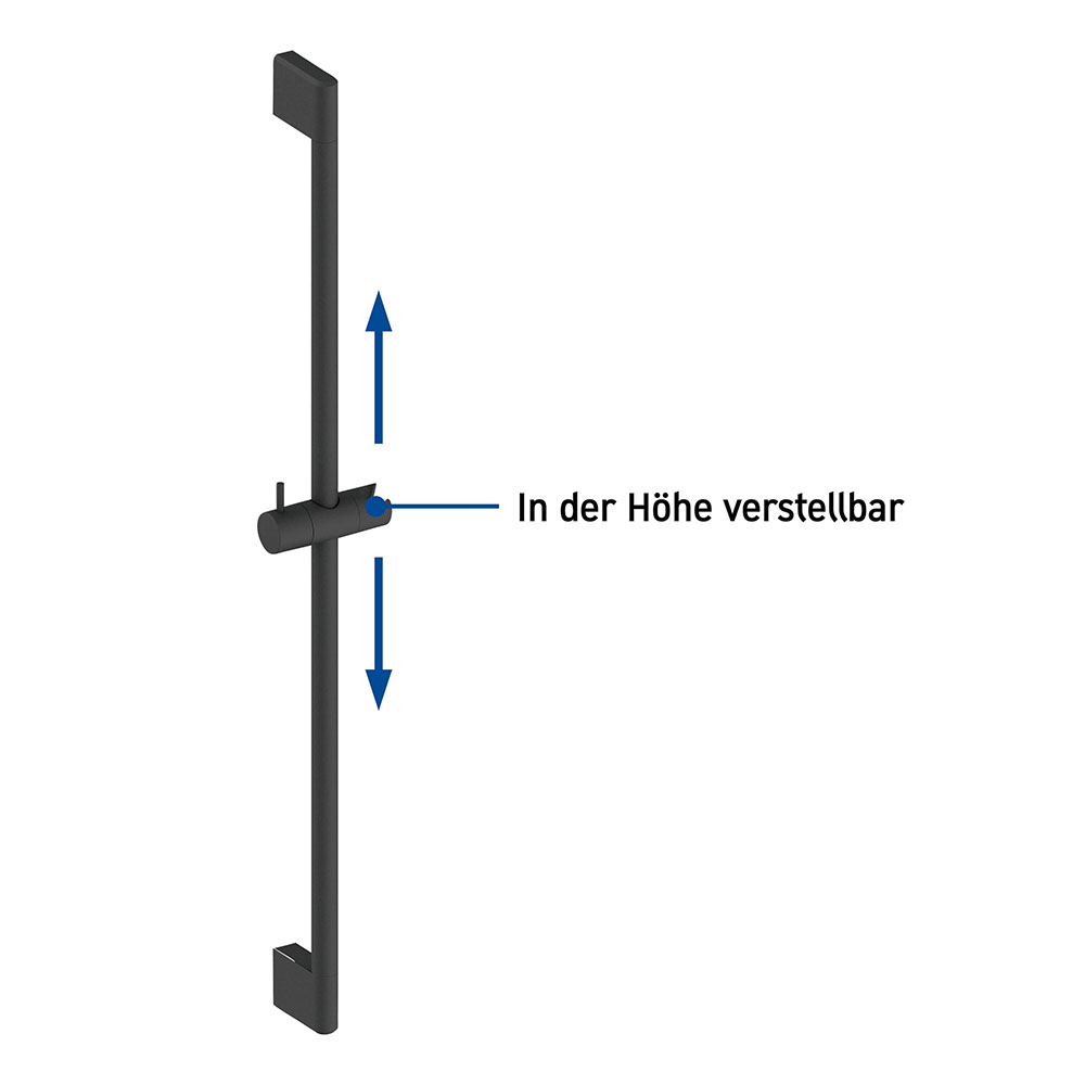 Bara de dus Duravit UV0600003046, dus, montaj pe perete, suport para d