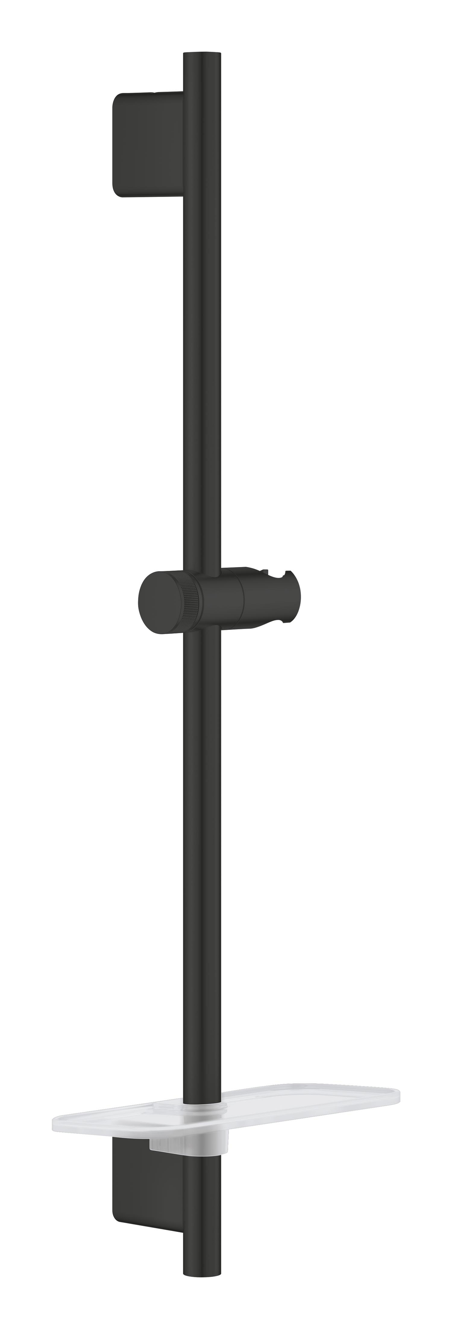Bara dus fix Grohe 266022430, 630 mm, 78 mm, universal, suport dus reglabil, pe perete, abs, bara de dus, Negru