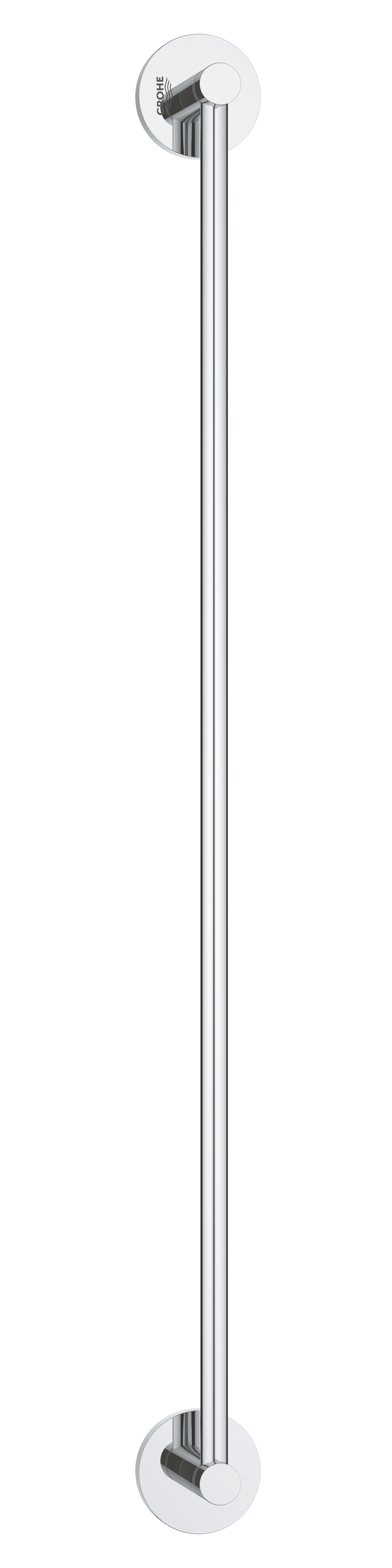 Bara prosop Grohe 40366001, 600 mm, 60 mm, 2 orificii instalare, 1 rafturi, pe perete, metal, posibiltiate lipire, Crom