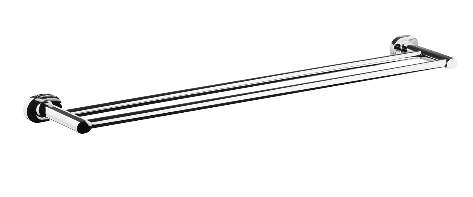 Bisk Bara prosop bisk foryou 01181, 2 x 600 mm, montare pe perete, fixare ascunsa, crom