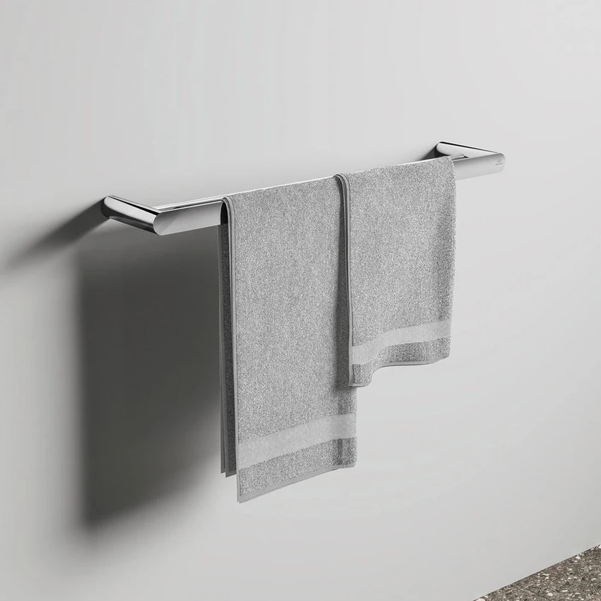 Ideal Standard Bara prosop dublu ideal standard conca, pe perete, 60 cm, metal, crom, t4501aa