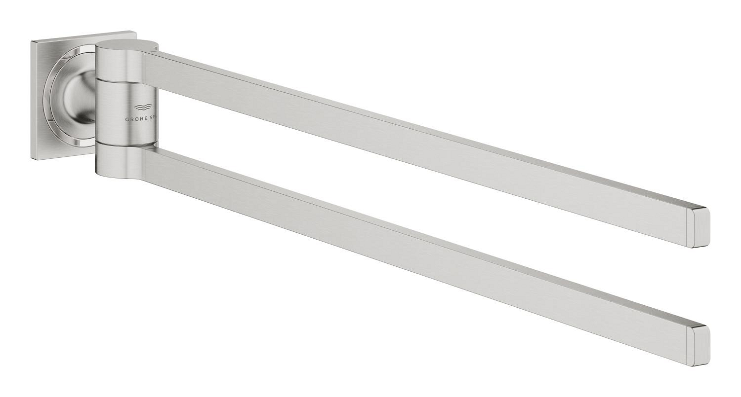 Grohe SPA Bara prosop grohe spa allure, pe perete, 460 mm, metal, mat, otel satinat, 40342dc1