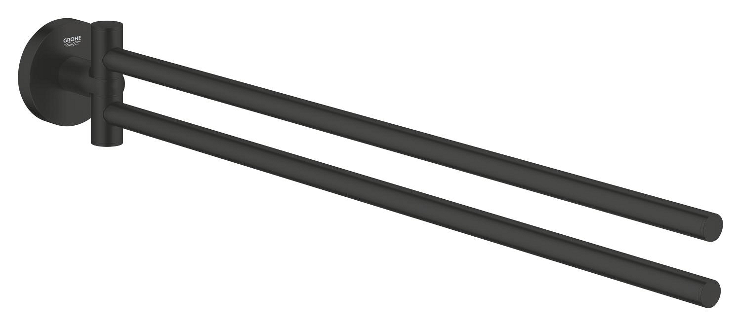 Grohe Bara prosop grohe start, 439 mm, pe perete, metal, mat, negru, 411832430