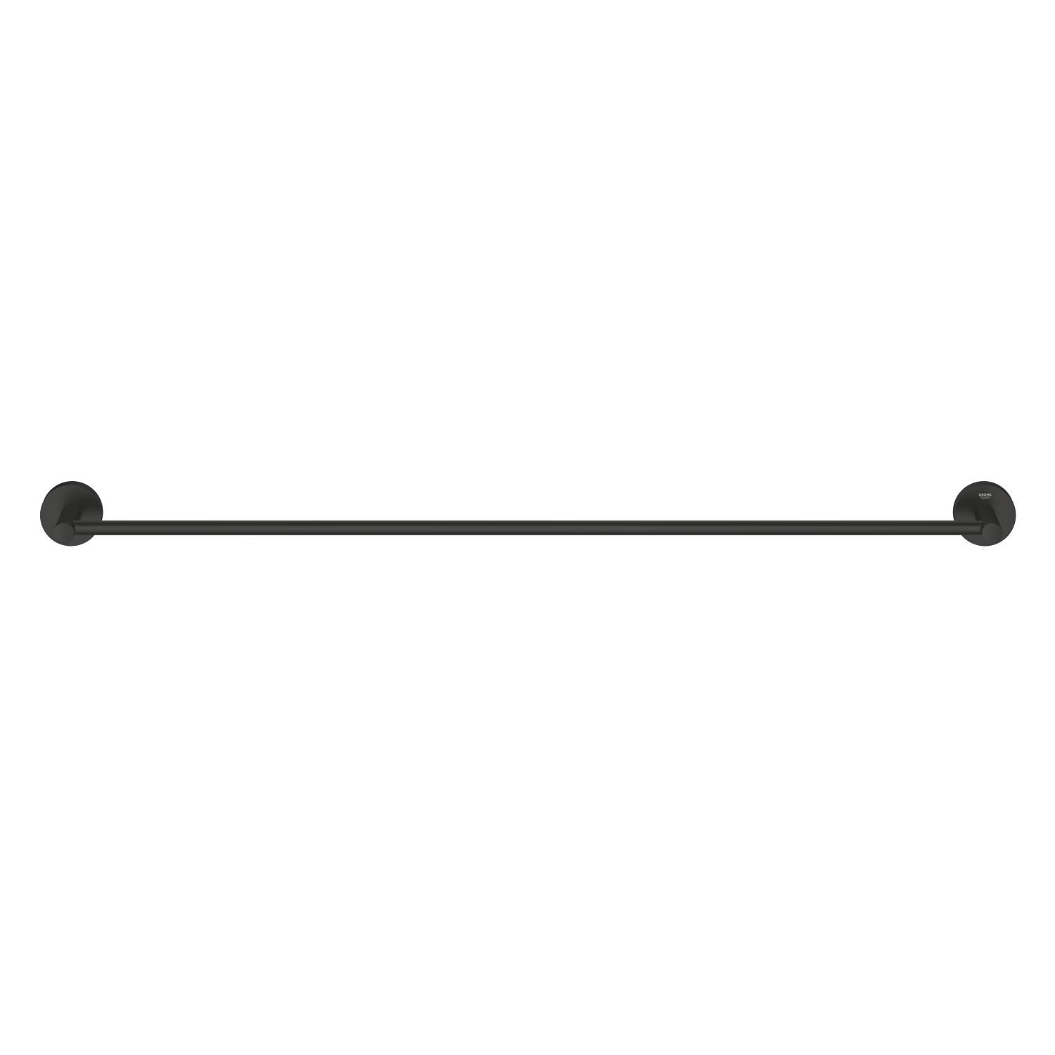 Bara prosop Grohe 411872430, 850 mm, 60 mm, 2 orificii instalare, 1 rafturi, pe perete, metal, Negru