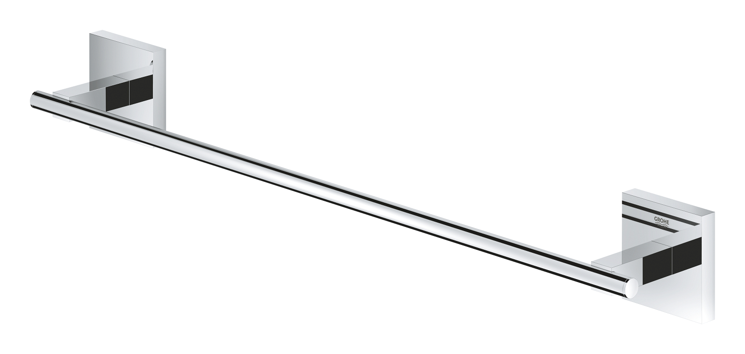Bara prosop Grohe 40987000, 410 mm, 60 mm, 2 orificii instalare, 1 rafturi, pe perete, metal, posibiltiate lipire, Crom