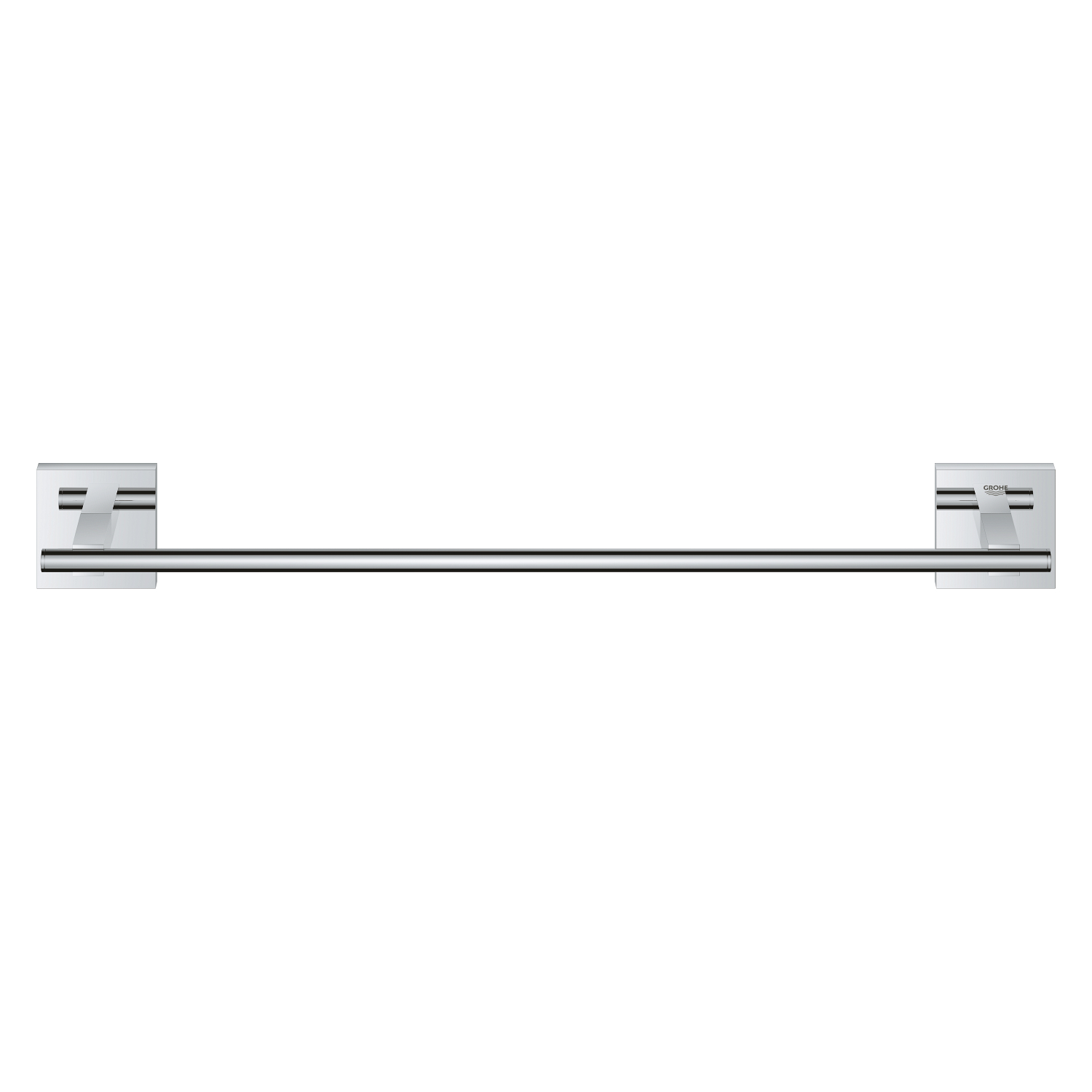 Bara prosop Grohe 40987000, 410 mm, 60 mm, 2 orificii instalare, 1 rafturi, pe perete, metal, posibiltiate lipire, Crom