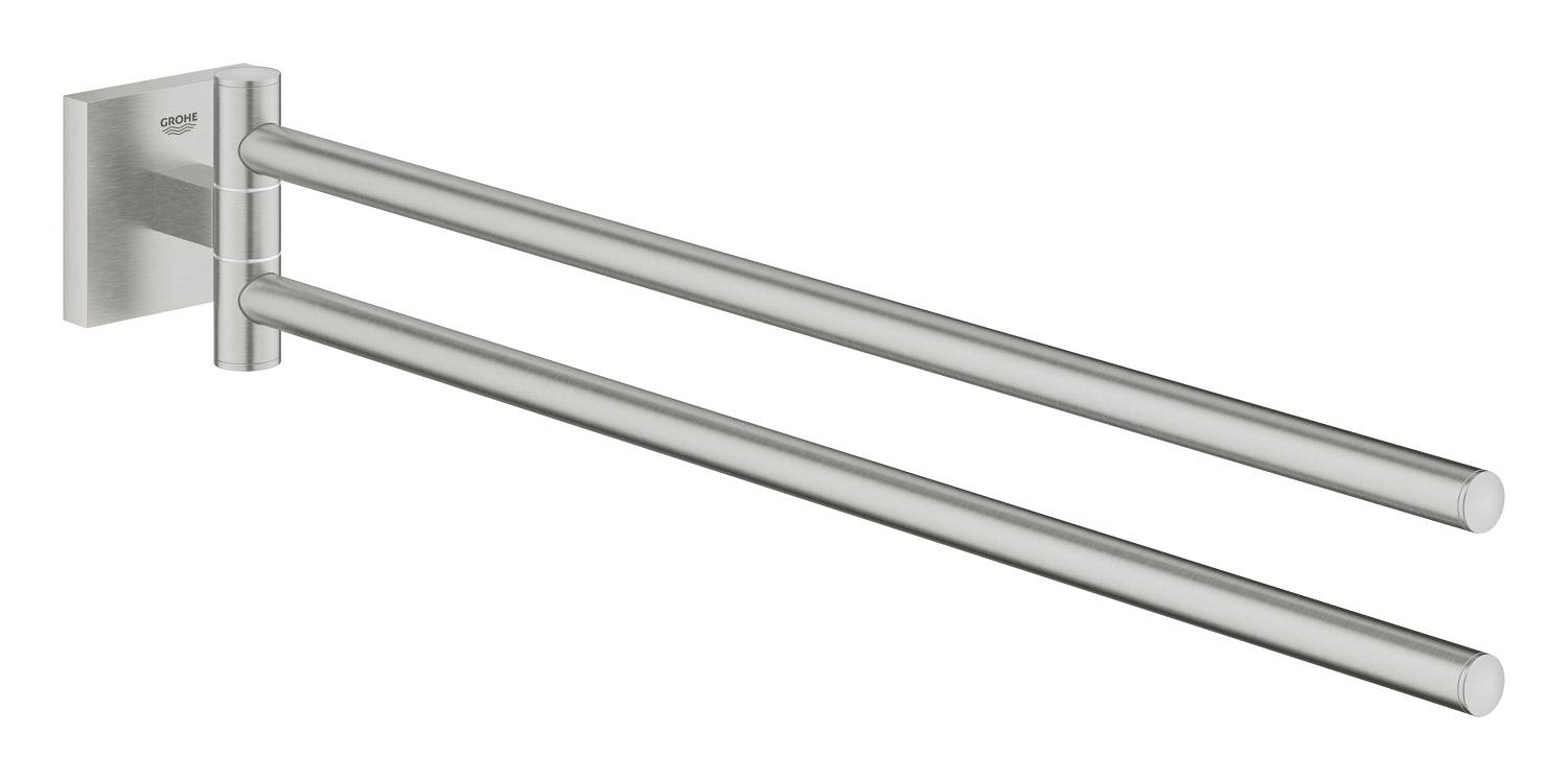 Grohe Bara prosop grohe start cube, pe perete, 440 mm, metal, mat, otel satinat, 40976dc0