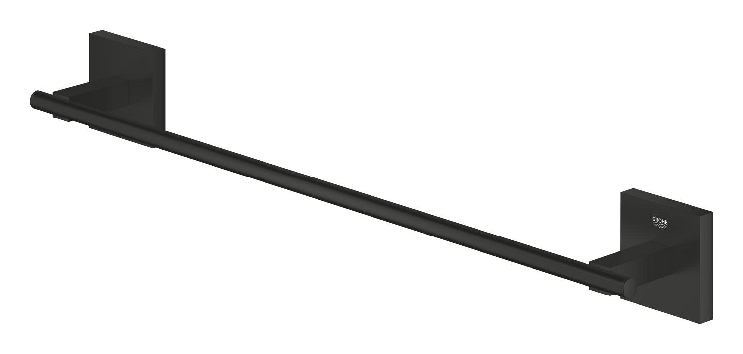 Bara prosop Grohe 409872430, 560 mm, 60 mm, 2 orificii instalare, 1 rafturi, pe perete, metal, Negru