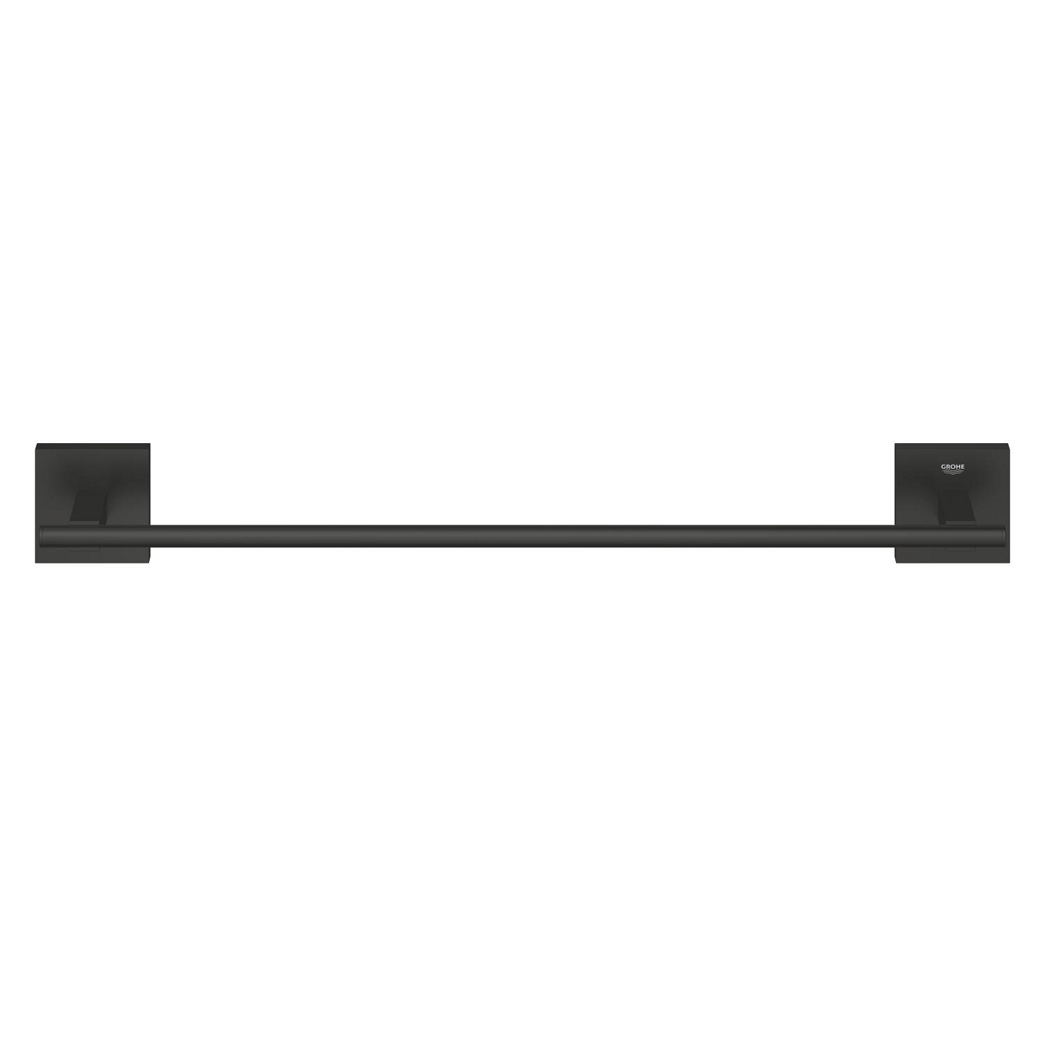 Bara prosop Grohe 409872430, 560 mm, 60 mm, 2 orificii instalare, 1 rafturi, pe perete, metal, Negru