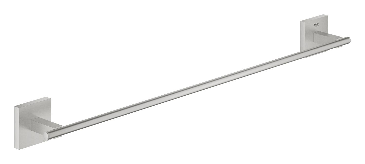 Grohe Bara prosop grohe start cube, pe perete, 600 mm, metal, mat, otel satinat, 41089dc0