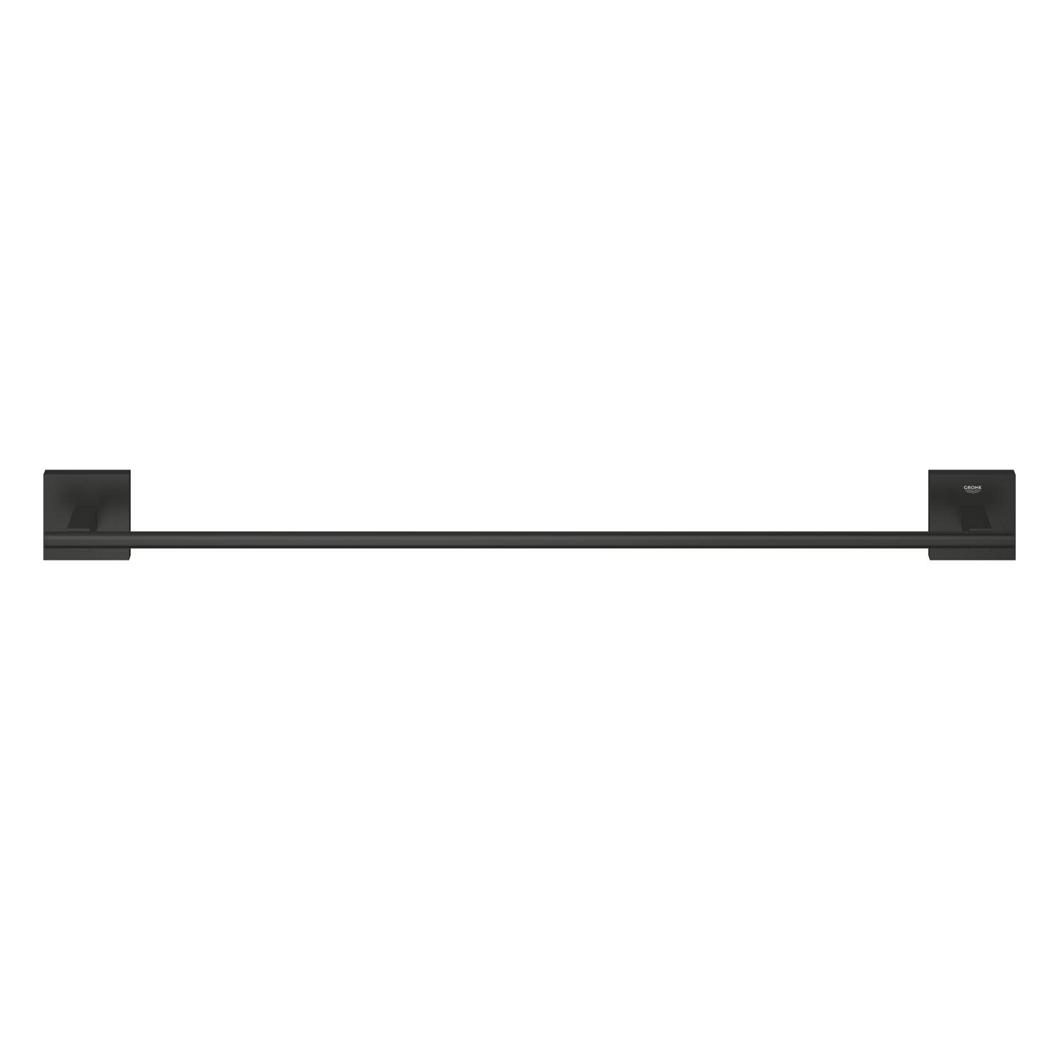 Bara prosop Grohe 410892430, 600 mm, 60 mm, 2 orificii instalare, 1 rafturi, pe perete, metal, Negru