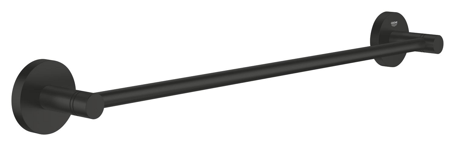 Grohe Bara prosop grohe start, pe perete, 500 mm, metal, mat, negru, 411972430