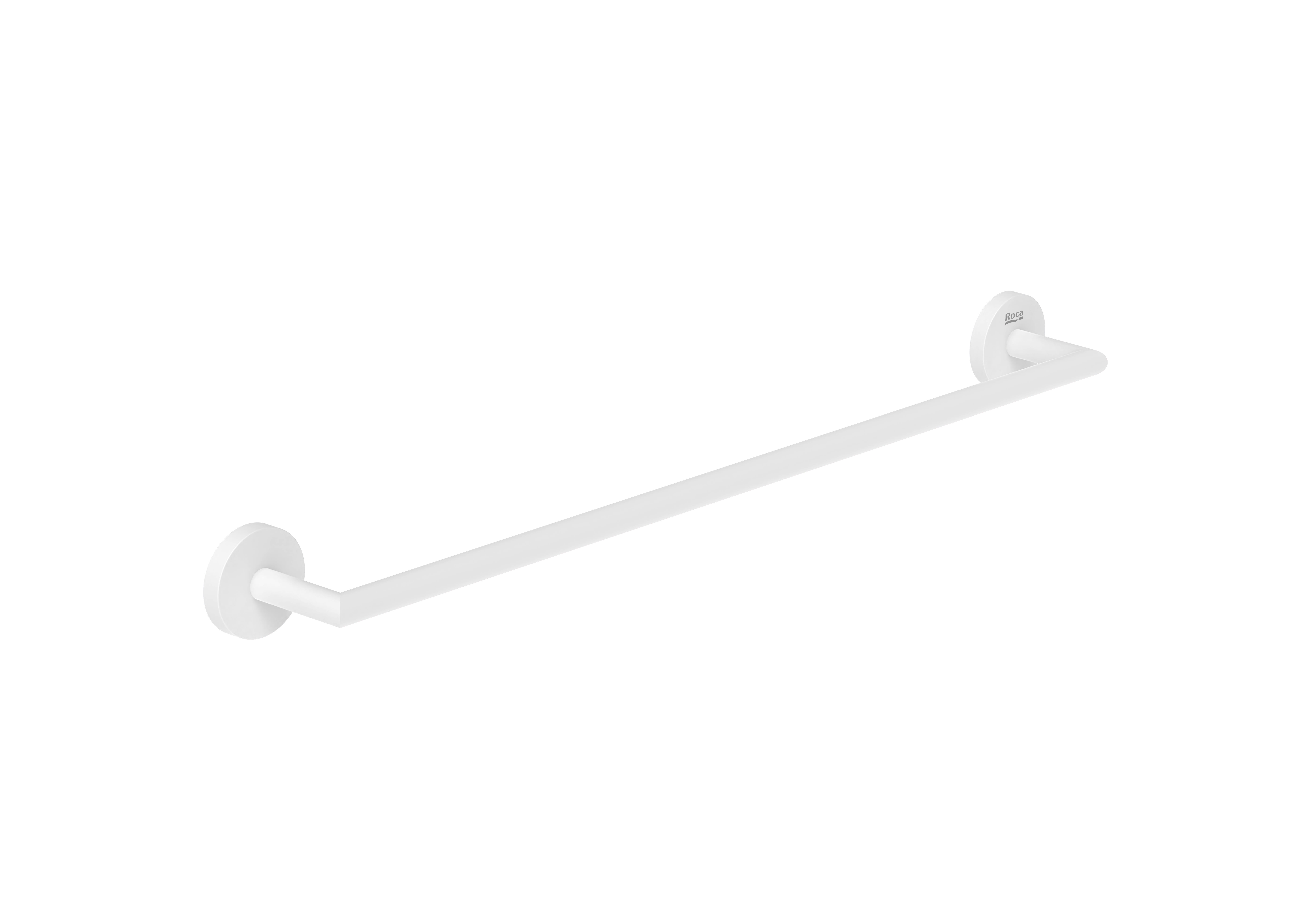 Roca Bara prosop roca hotels, pe perete, 630 mm, metal, mat, alb, a817574b00