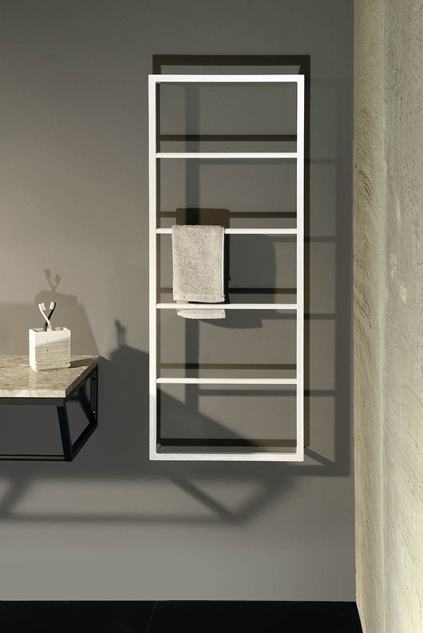 Sapho Bara prosop sapho wall, pe perete, 45 x 115 cm, metal, mat, alb, ska511