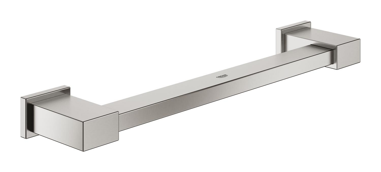 Grohe Bara sustinere grohe essentials cube, pe perete, 392 mm, metal, mat, otel satinat, 40514dc1