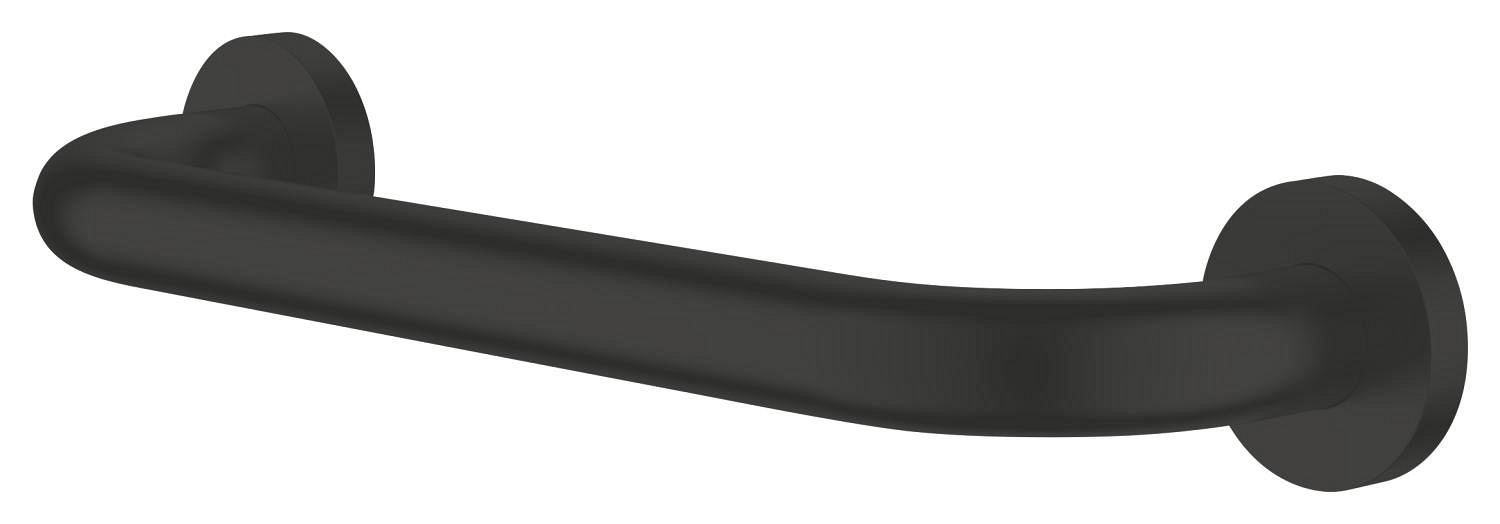 Bara sustinere Grohe 411892430, 350 mm, 88 mm, 2 orificii instalare, pe perete, metal, elemente fixare ascunse, Negru