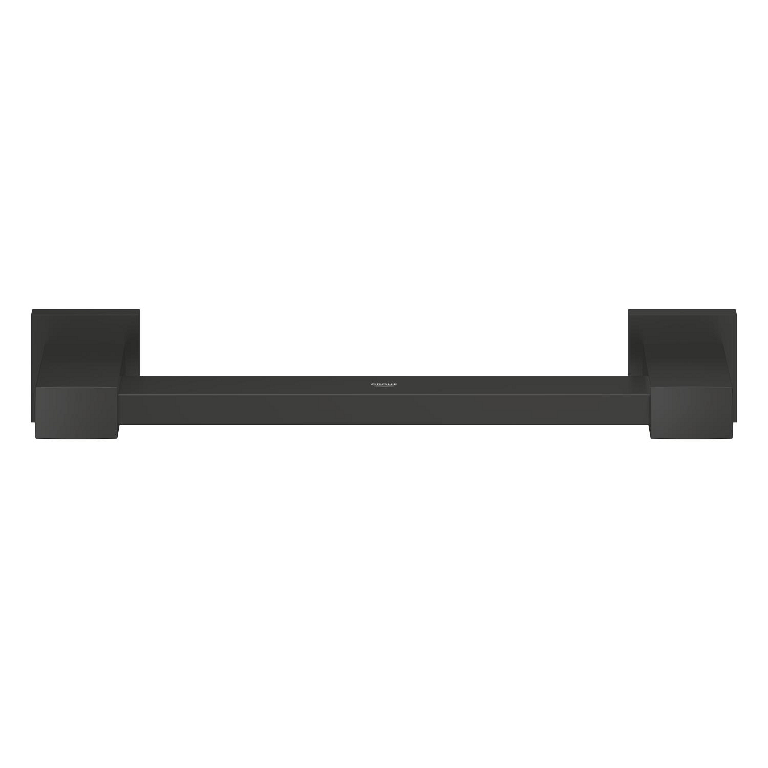 Bara sustinere Grohe 410942430, 354 mm, 81 mm, 2 orificii instalare, pe perete, metal, elemente fixare ascunse, Negru