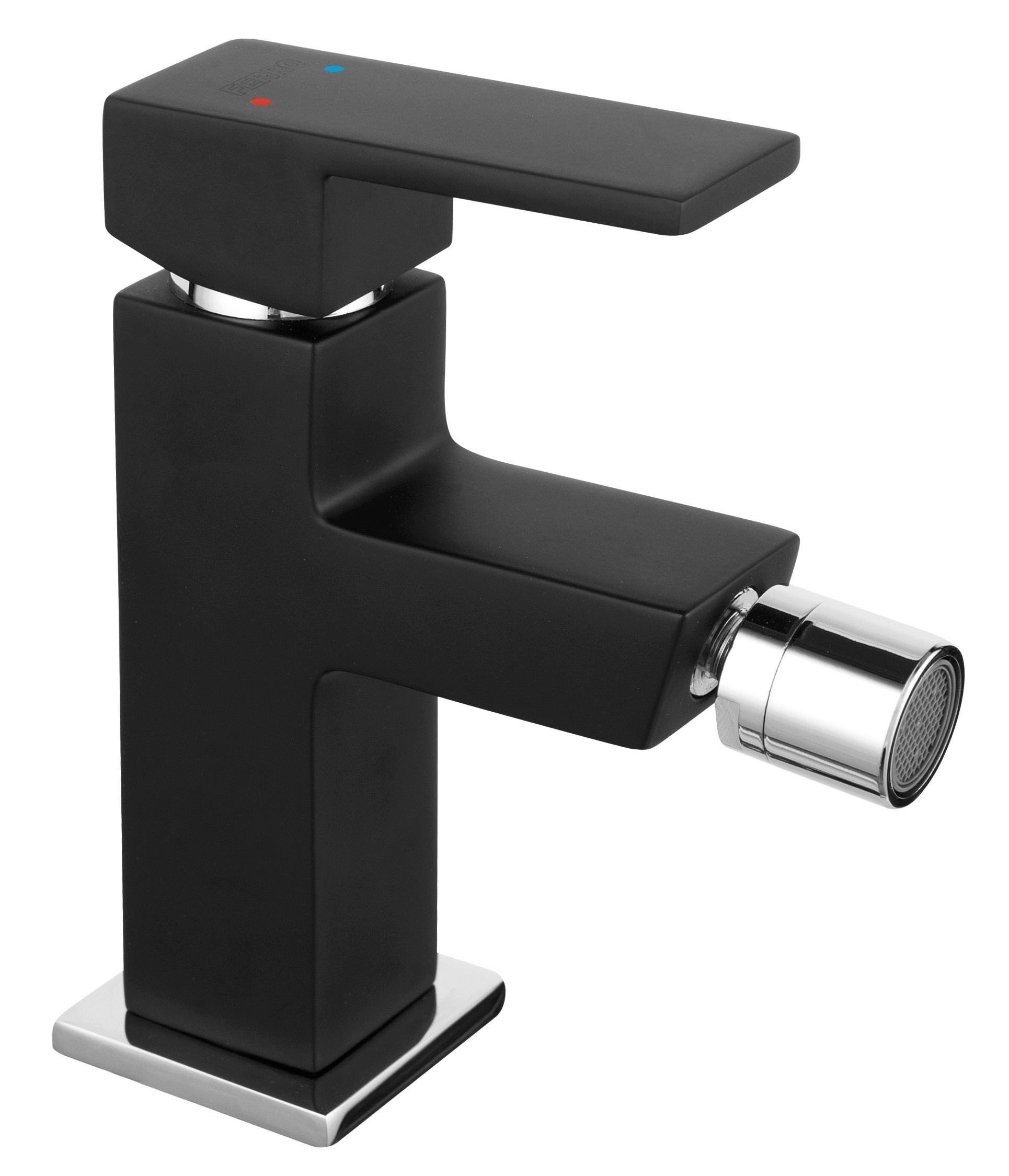 Ferro Baterie bideu ferro zicco bzi6bl, 3/8'', marimea m, monocomanda, aerator, mat, negru